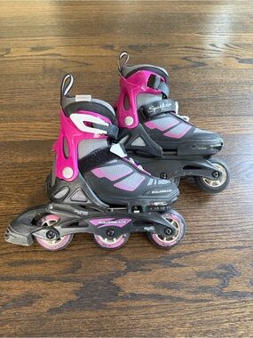 Rollerblade Kids Adjustable Inline Skates in Pink & Black
